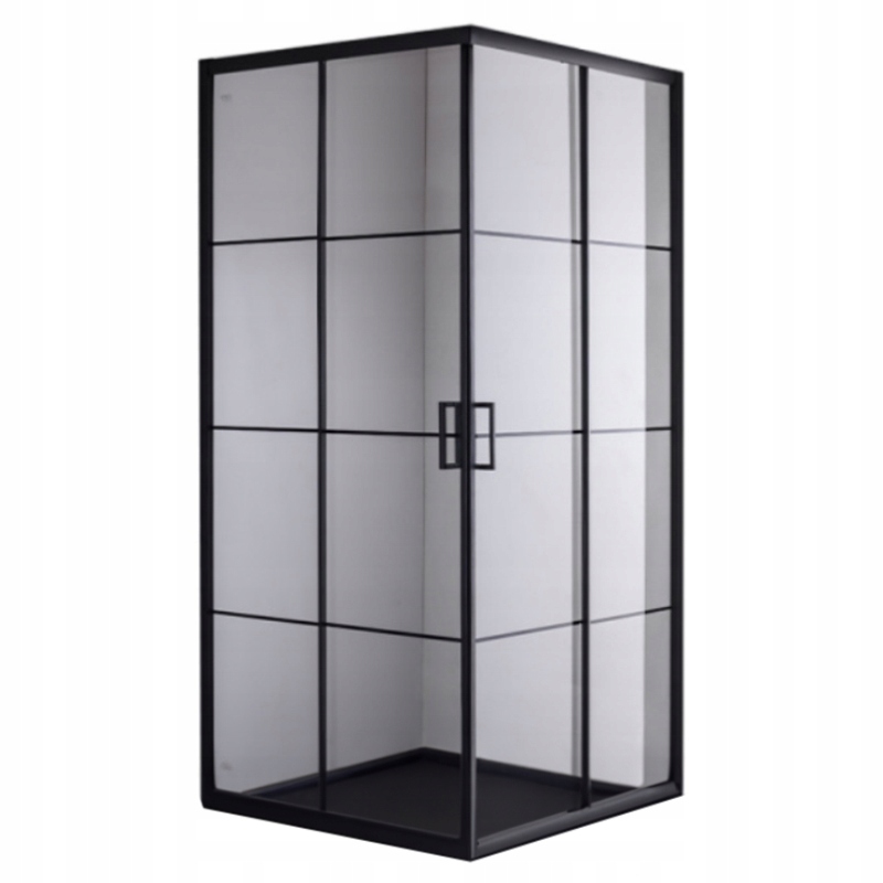 Hydrosan BL32A sprchový kút 80x80 ČIERNA posuvné dvere 80x80 cm